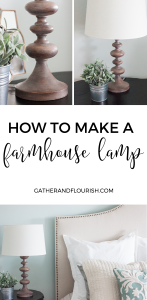 DIY Farmhouse Style Lamp
