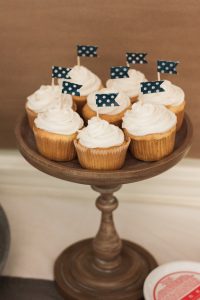 Rustic Paper Airplane Party | Rustic paper airplane party with all handmade party decorations and ticking stripe banner. FREE printable banner template!