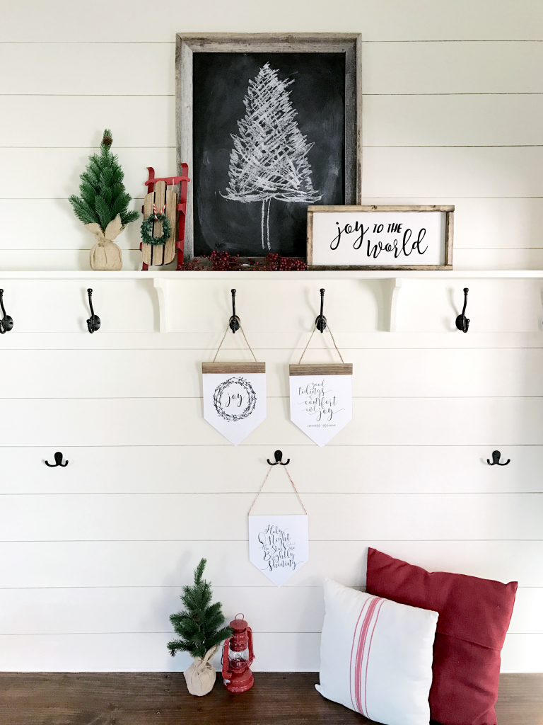 Holiday Mini Banners Printable - Gather and Flourish