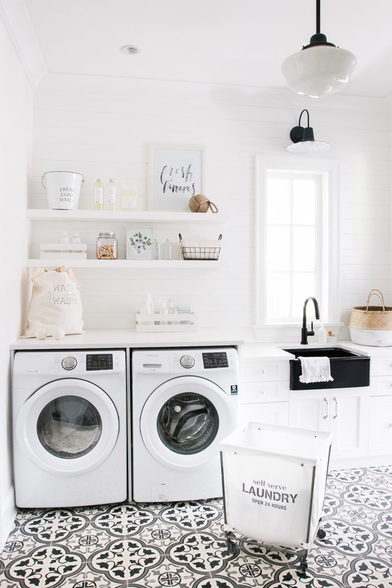 One Room Challenge: Week 1 | Modern Farmhouse Laundry Room Plans and Inspiration
