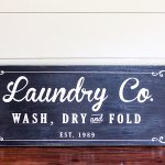 Farmhouse Laundry Room Sign Tutorial | ORC Week 4