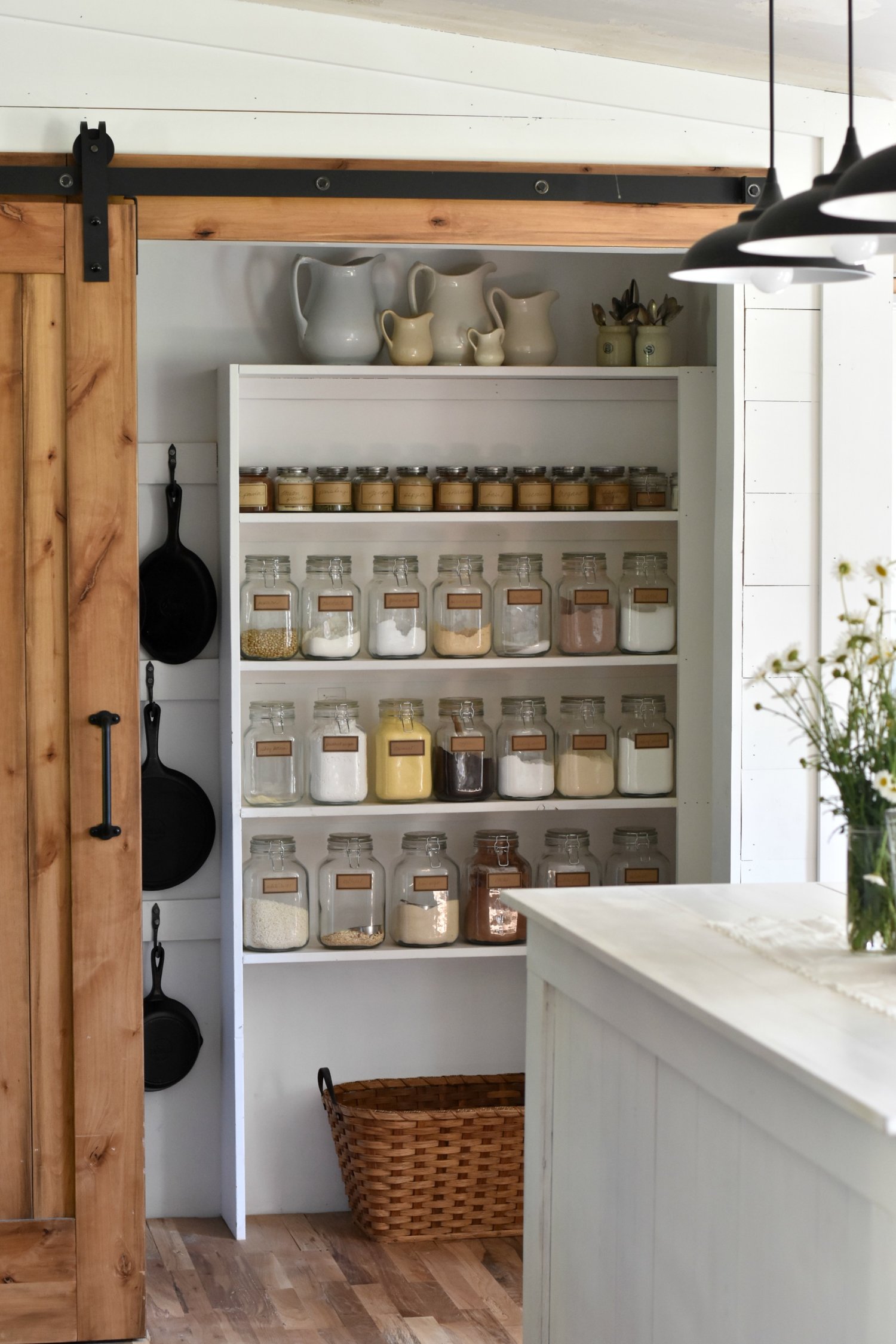 Farmhouse Style Pantry Storage - Gather and Flourish