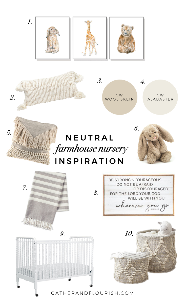 Neutral Farmhouse Nursery Inspiration