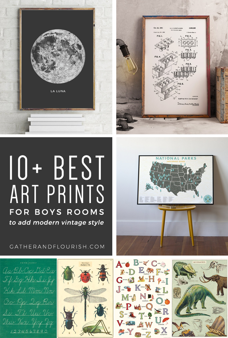 10+ Best Art Prints For Boys Rooms to add modern vintage style, modern boys room art prints, art prints for boys, art prints for kids, free adventure printable, wall art for boys, wall art, modern boys art