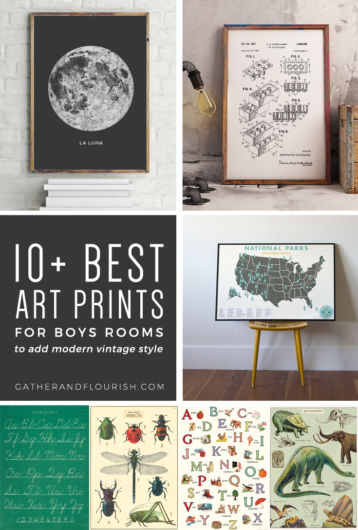 10+ Art Prints for Boys Rooms (Plus FREE Printable!) | ORC Week 4